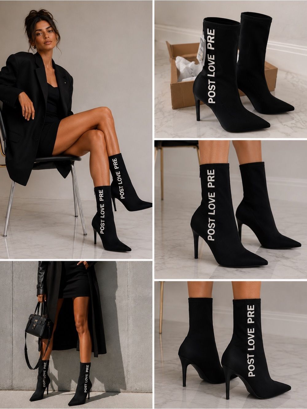 🔥Zara high heel boots size 6 brand new with tags